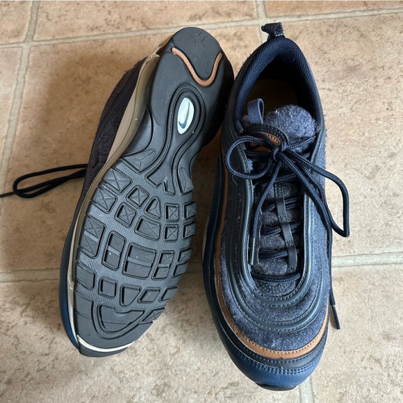Nike Wool Thunder Blue Air Max 97 Se Runner Training Sneakers Size 10 - Picture 8 of 9